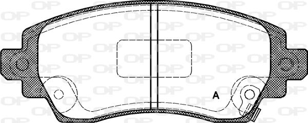OPEN PARTS Комплект тормозных колодок, дисковый тормоз BPA0716.02
